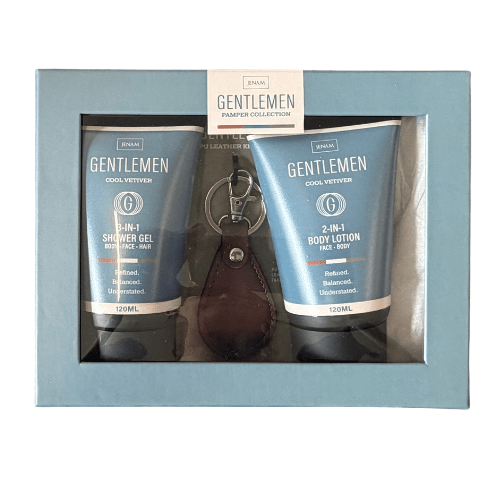 Gentlemens Pamper Collection - Shower Gel, Body Lotion and Keyring