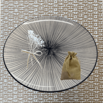 Black & Grey Round Platter