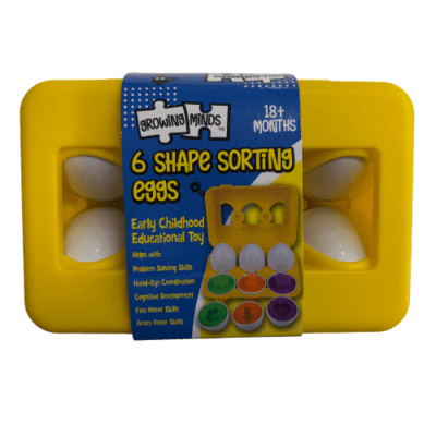 6 Shape Sorting Eggs