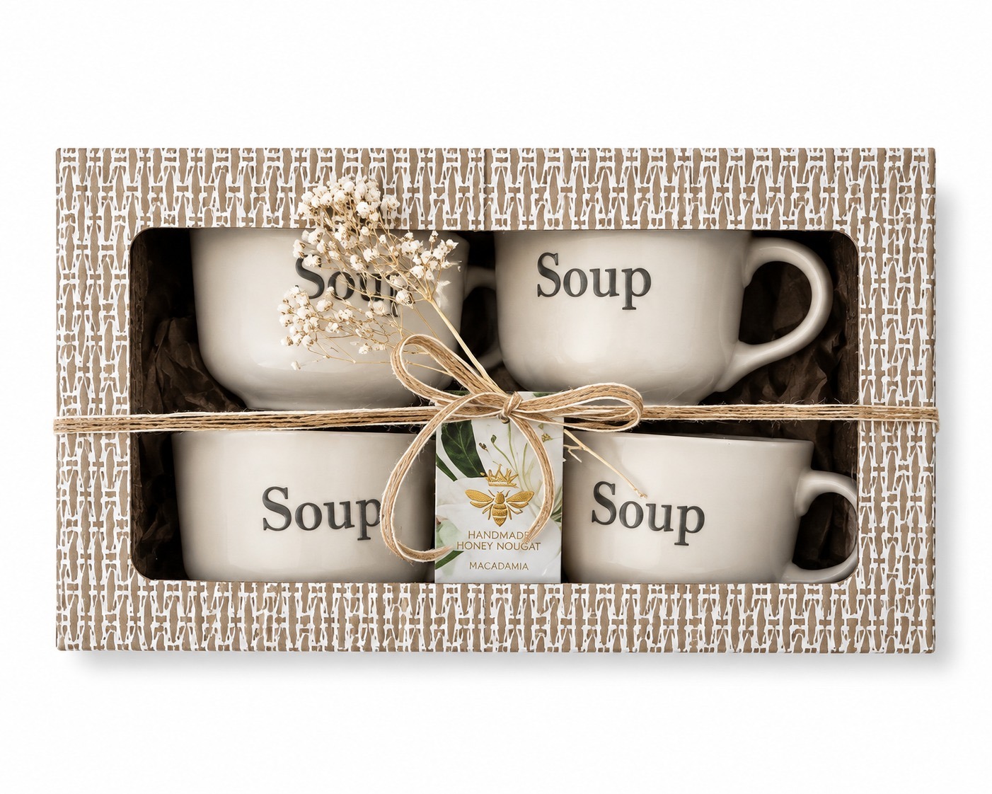 4 Soup Mugs