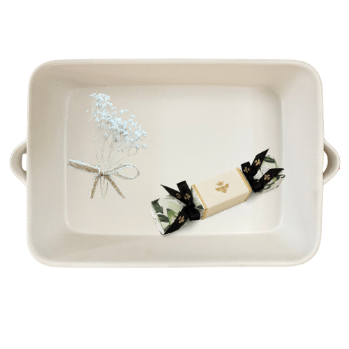 Rectangular Floral Baker