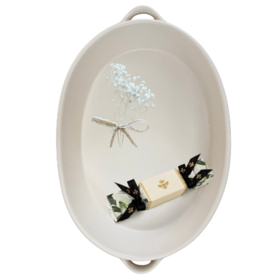 Oval Floral Baker
