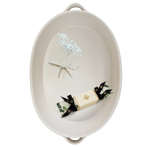 Oval Floral Baker