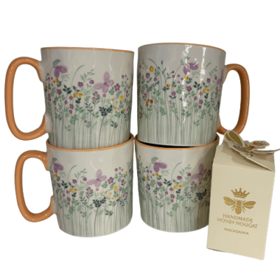 4 Pretty Mugs