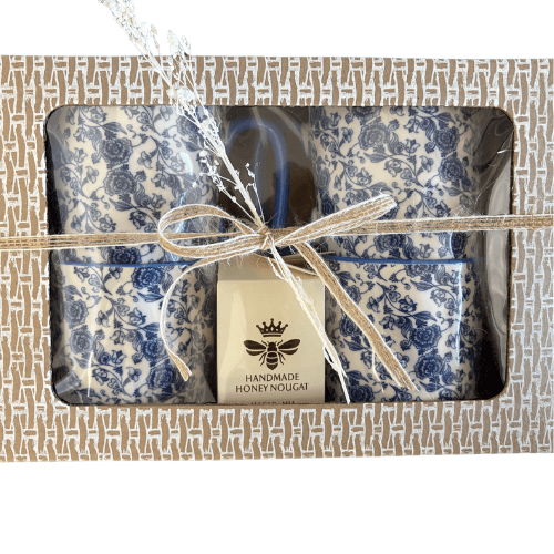 4 Blue and White Mugs - Image 2