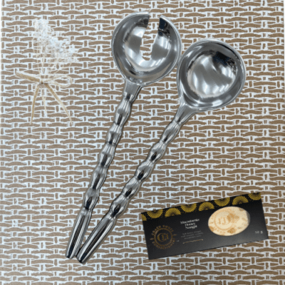 Pewter Salad Servers