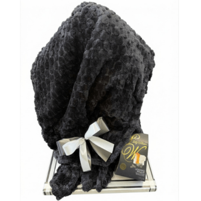 Snuggly Black Blanket Gift Presentation