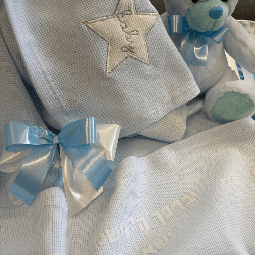 Baby Boy Brocha Blanket Gift Arrangement - Image 3