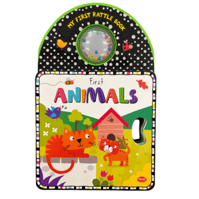 My First Rattle Book - First Animals