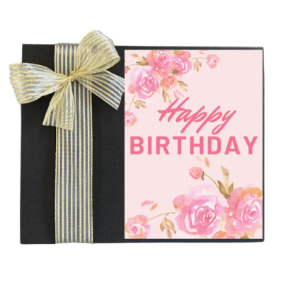 Pink Floral Birthday Celebrations Gift Box