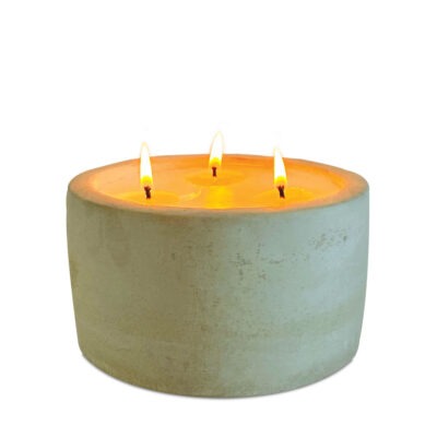 3 Wick Raw Cement Candle