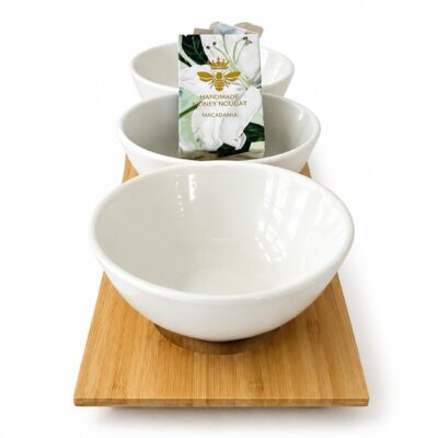 3 Medium Bowls on  Board