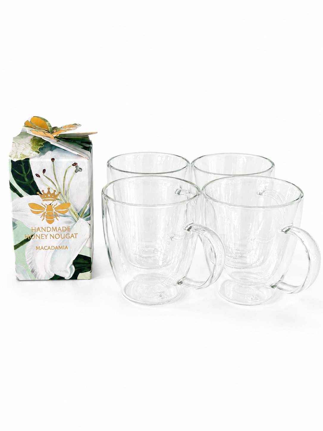4 Doubled Wall Expresso Cups